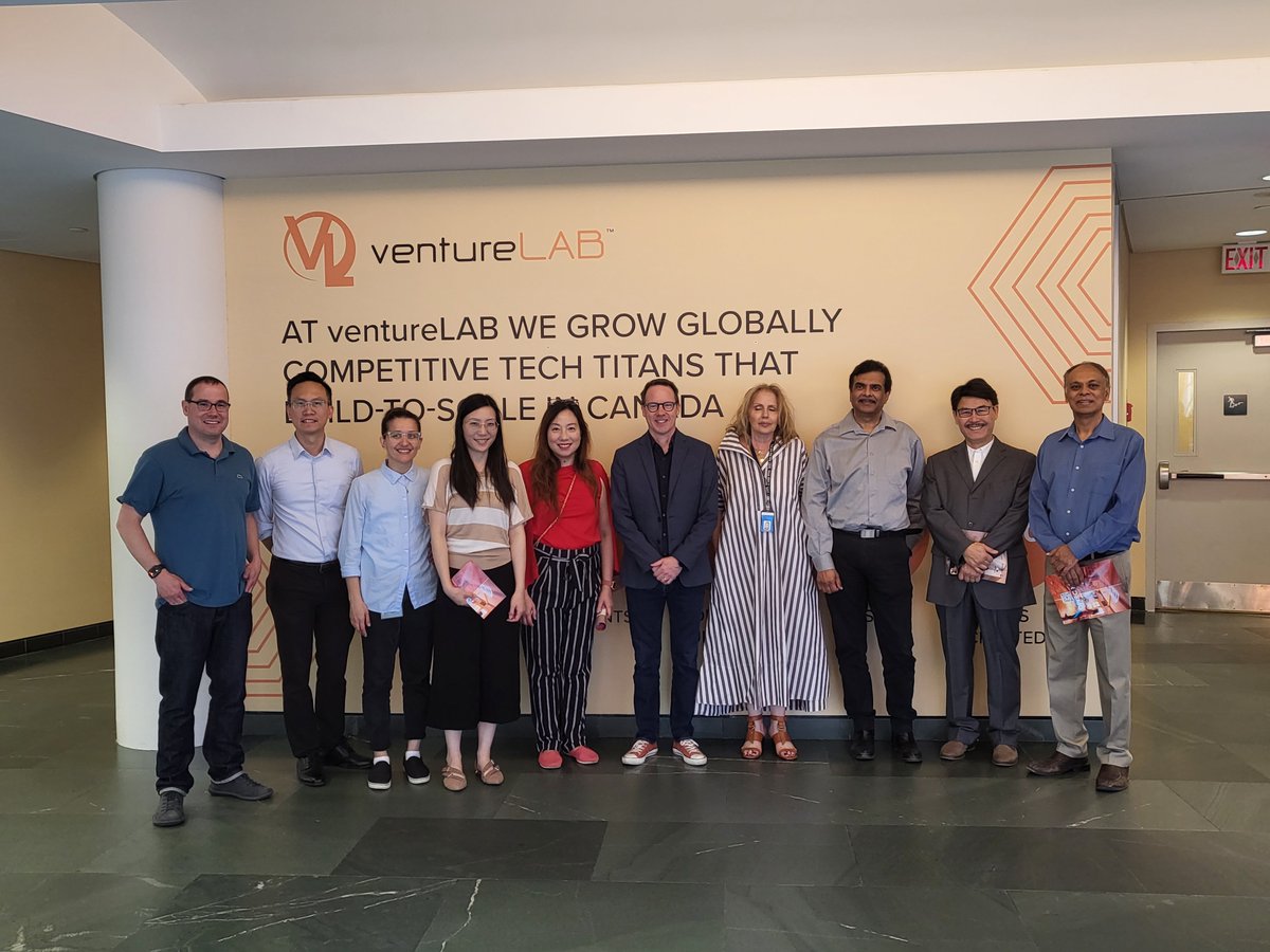 BusinessMarkham's tweet photo. Thank you to @ventureLABca for taking City of Markham councillors on a tour of the Hardware Catalyst Initiative lab. It was wonderful to meet the founders from @EAIGLE_Tech, VCycene, and AutoMetrics who were able to show us their innovative products! https://t.co/fggDFdLDoN