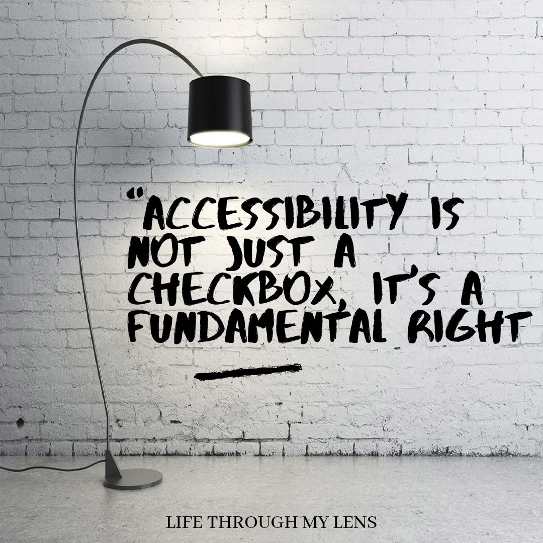 Accessibility is not just a checkbox, it's a fundamental right.

From physical accessibility to digital and sensory accommodations, let's advocate for and implement inclusive practices that remove barriers and promote equality 🤝 

#ActuallyAutistic #DisabilityAdvocate