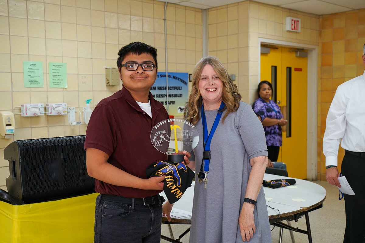 AIU_SpecEdDiv's tweet image. Congratulations to the amazing vocational students at Mon Valley who earned Golden Hammer Awards earlier this week! We&apos;re so proud of you!