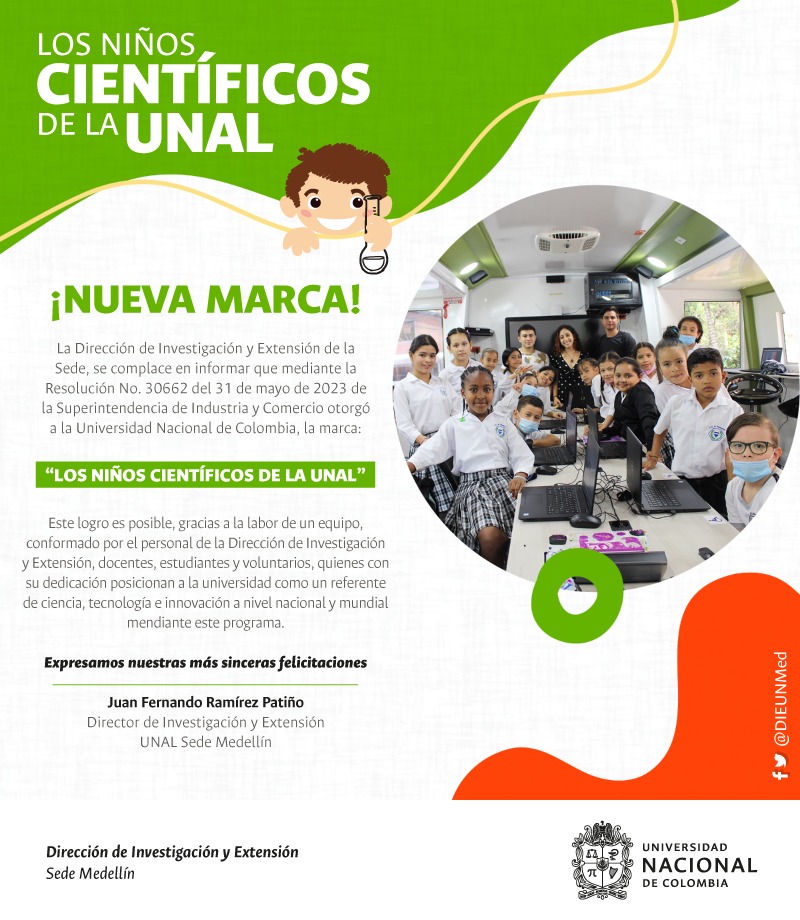 DieUNMed's tweet photo. Orgullosos de dar buenas noticias y de reconocer el trabajo que día a día realizan docentes, estudiantes y funcionarios por las niñas y niños de nuestro país. Hoy con orgullo podemos contar que el Programa ya es una marca reconocida por la @sicsuper 

¡Felicidades! https://t.co/gmehWwlNcL