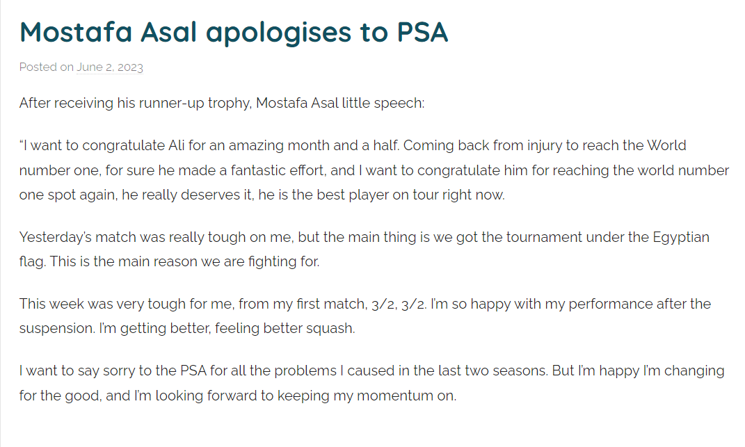 They said
Mostafa Asal