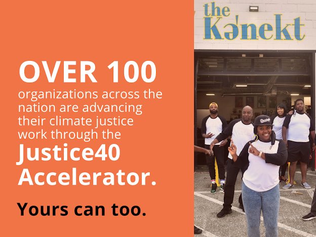 ⚠️ Applications for the 2023 Justice 40 Accelerator are now OPEN and will close on July 31, 2023. ⚠️

#Justice40Accelerator #ClimateAction #CommunityEmpowerment #FundingOpportunities #Justice40 #Elevate @Groundswell @PSEquityMatters @SolutionsProj