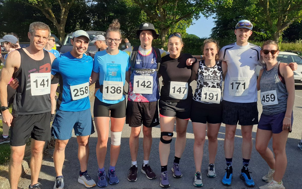 LMasonSU's tweet photo. Lovely evening running the 3 Parks Challenge 10k in Llandeilo with @neilbezodis @cvassallocv and a group of our PGR students #TeamSPEX https://t.co/0Hpy6FfyCW