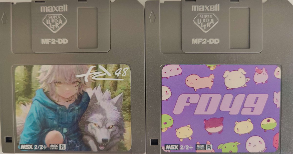 FD48 + 49 join the family soon 🥰 Pre-order is still open till 16th of June. Physicals are sold out, but with the DIGITAL+STICKER edition you can choose your own flop!!  🙏 Form: forms.gle/88qP7ND9TCLvFc…
#msx #msx2 #retrogaming