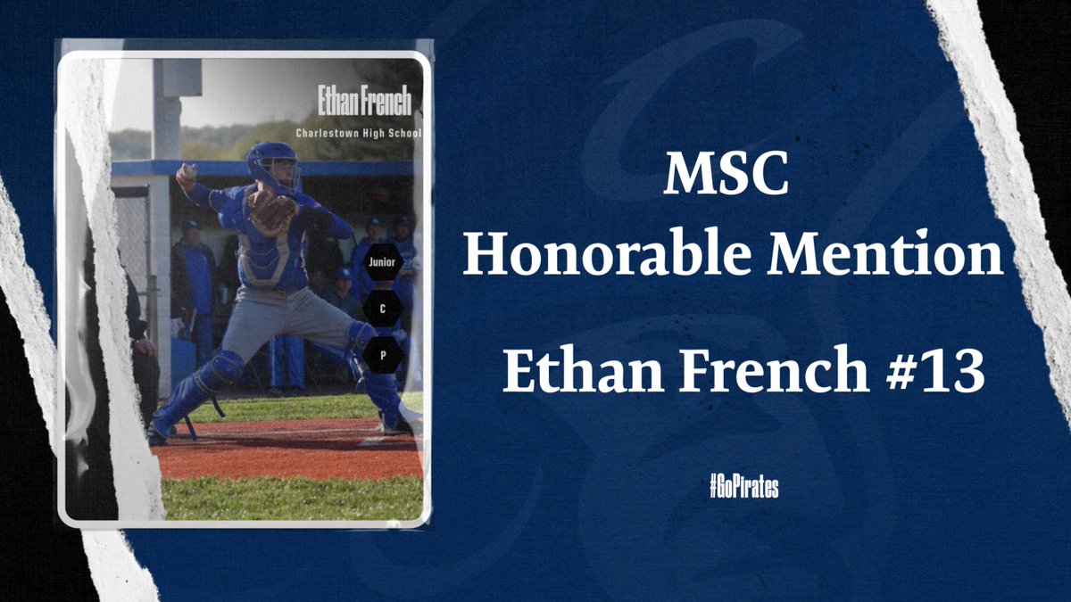 Congratulations to Ethan French on being selected to the MSC All Conference  Honorable Mention team!