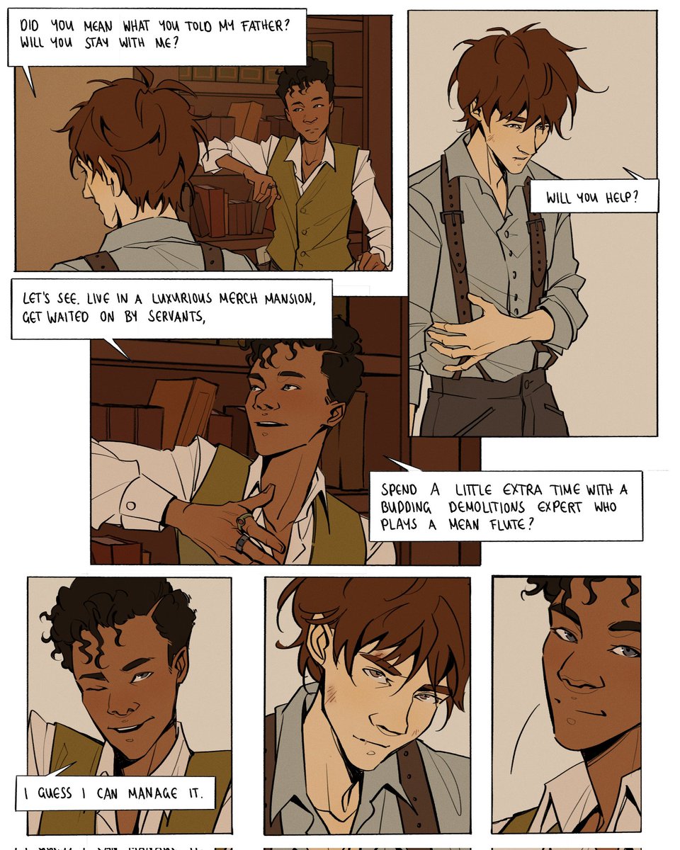 down payment.

happy pride month :) here's the little #wesper comic (1/2)