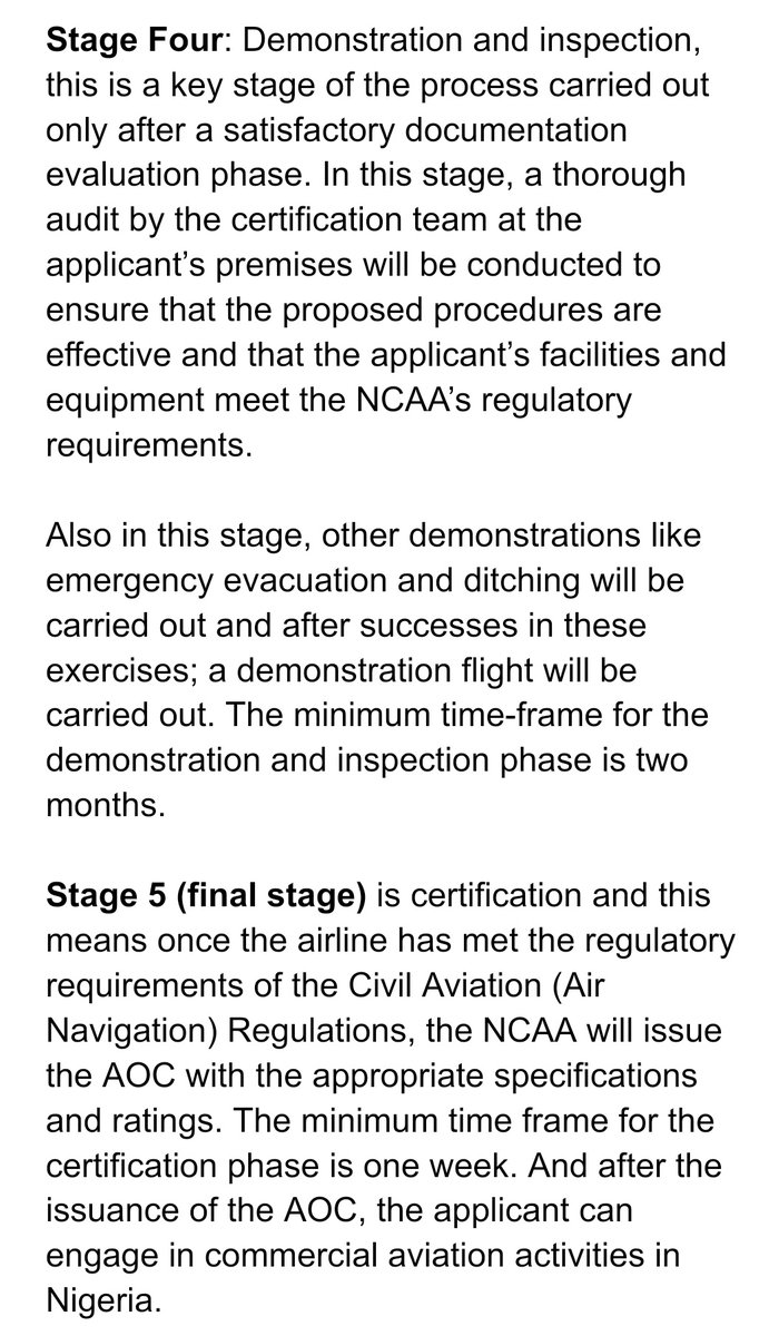 Buhari's aviation minister <a href="/hadisirika/">Hadi Abubakar Sirika, CFR, FRAeS, FNIA</a> gave Nigeria the impression that he put together something called "Nigeria Air."

Tonight I can exclusively reveal that he was still at Stage 1 of 5 in obtaining the airline's Air Operator Certificates (AOC) by the time he left office.