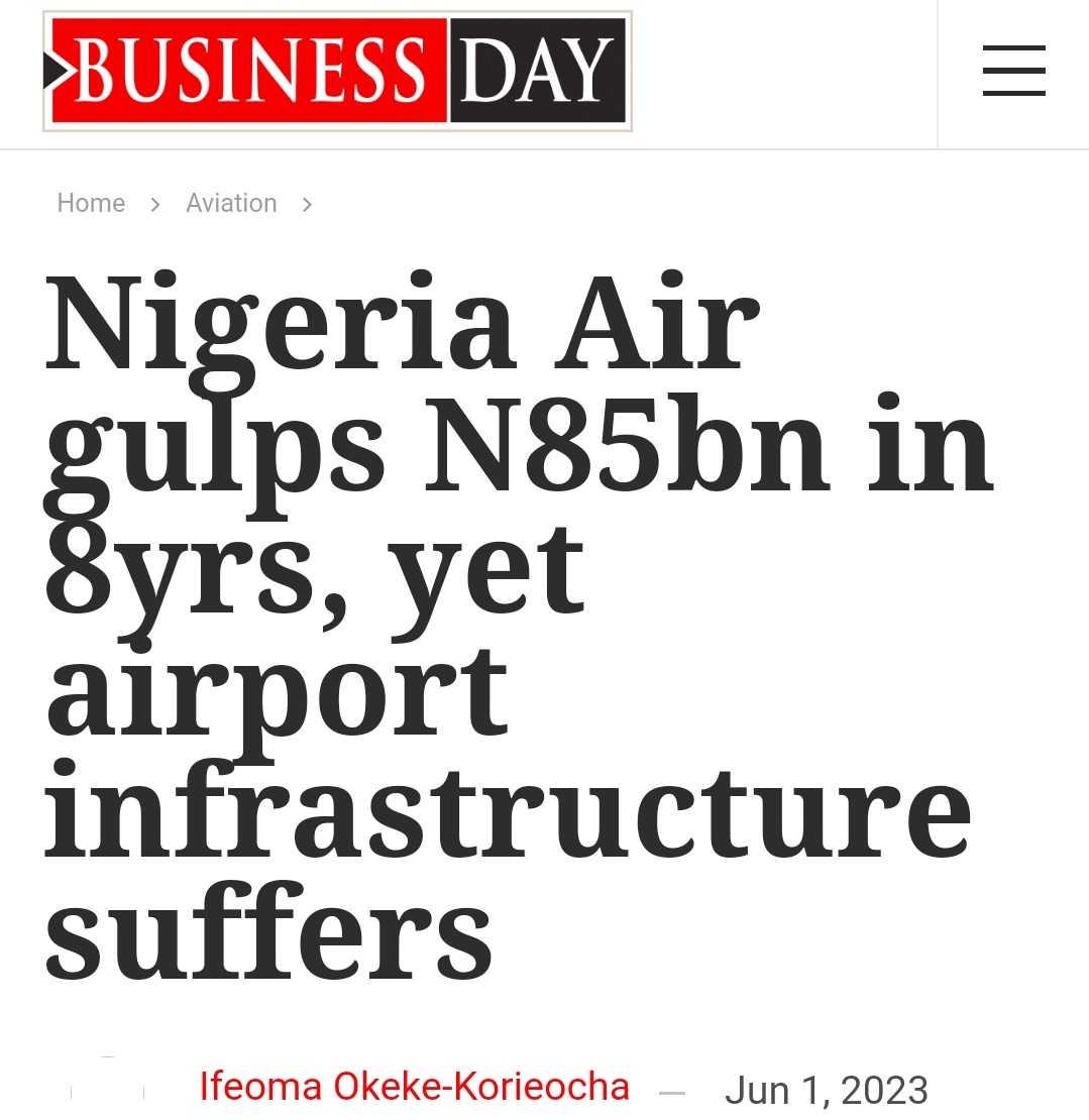 DavidHundeyin's tweet photo. "Nigeria Air" never existed.
An airline without an AOC is like a bank without a CBN licence. Completely hypothetical.
N85 billion naira just went up in smoke, and only @hadisirika can say where. https://t.co/6yqY9dlqi8