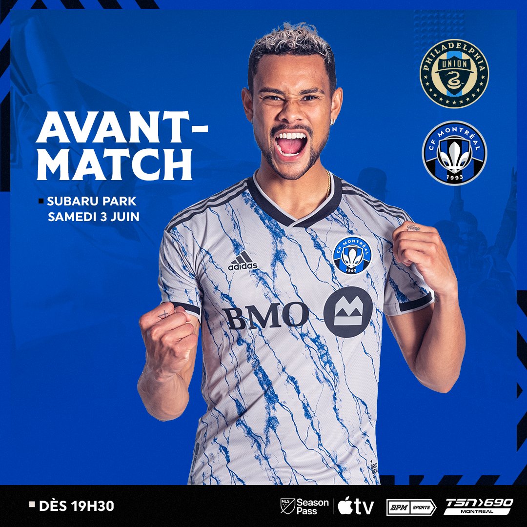 cfmontreal's tweet photo. « C'est une équipe solide. Toutes les équipes qui se rendent à Philadelphie savent qu'elles peuvent s'attendre à un match difficile. » - Hernán Losada >>> https://t.co/stbx5FYj8a

CF Montréal takes on the @PhilaUnion tomorrow night on the road >>> https://t.co/C2UOM7MSma

#CFMTL https://t.co/mPZF2DkvdK