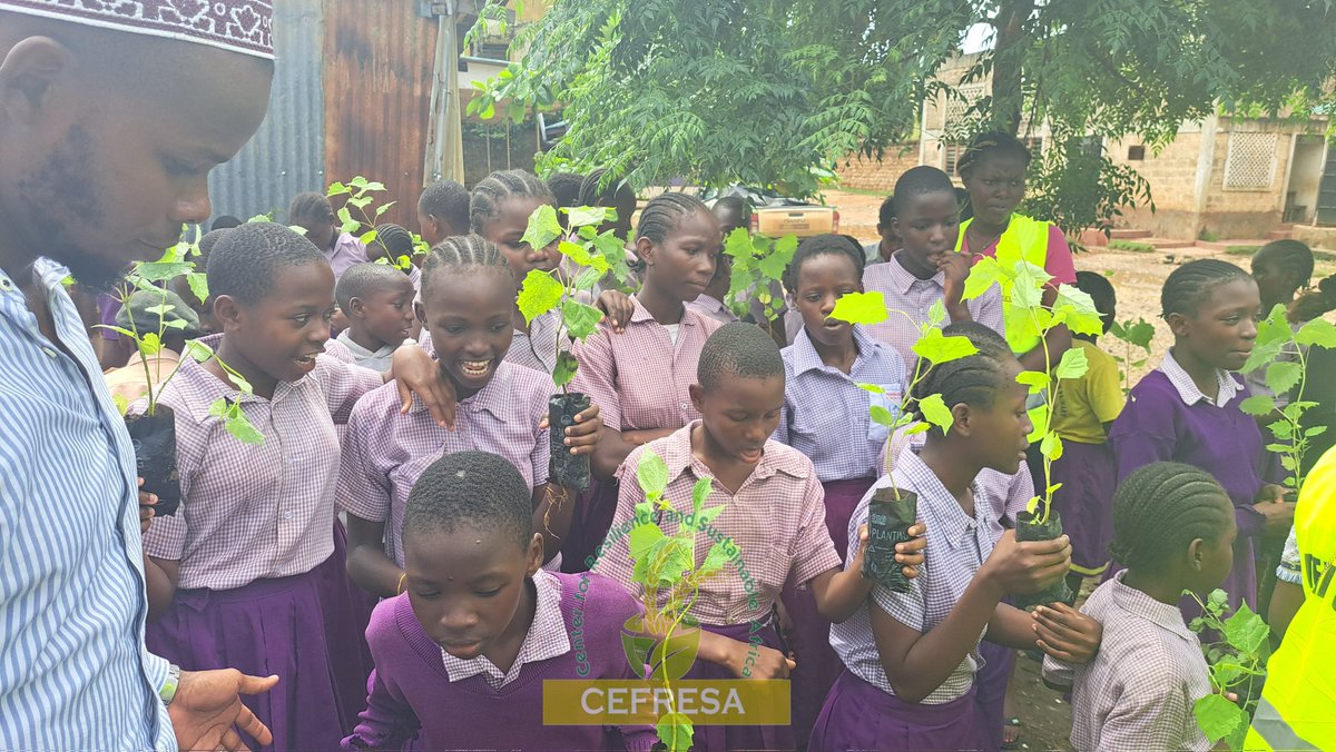 cefresa_ke's tweet photo. What an interesting way of kicking off #EnvironmentDay2023. We engaged with the students and teachers from Pentrose Community School in environmental awareness and tree planting. 
Thank you to our partners, @dwnrcr  and KCB Bank

#beatplasticpollution 
#LeadToSaveNature https://t.co/c726QcexjT