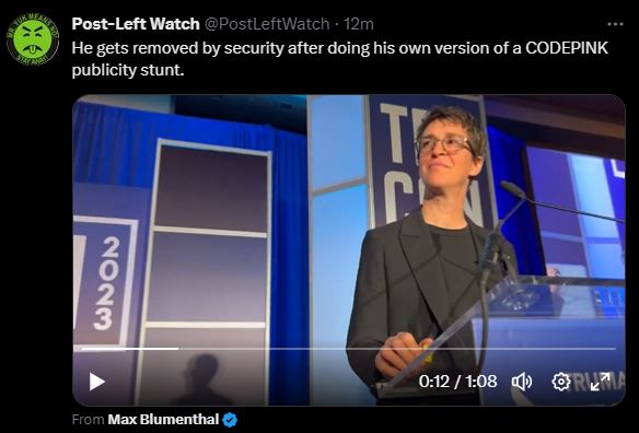 @PostLeftWatch The slight smile on Rachel Maddow's face as she waits for the ranting Max Blumenthal to be escorted away after his pro-Trump interruption.