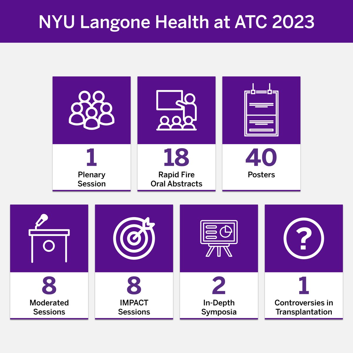 nyugrossman's tweet photo. Our experts from the NYU Langone Transplant Institute and @NYUGSOM_CSTAR will join colleagues at #ATC2023SanDiego this weekend, discussing the latest in transplant research, innovation, and patient outcomes.

See our presenters: https://t.co/CoT5dxkynj https://t.co/U7NIUyKizB