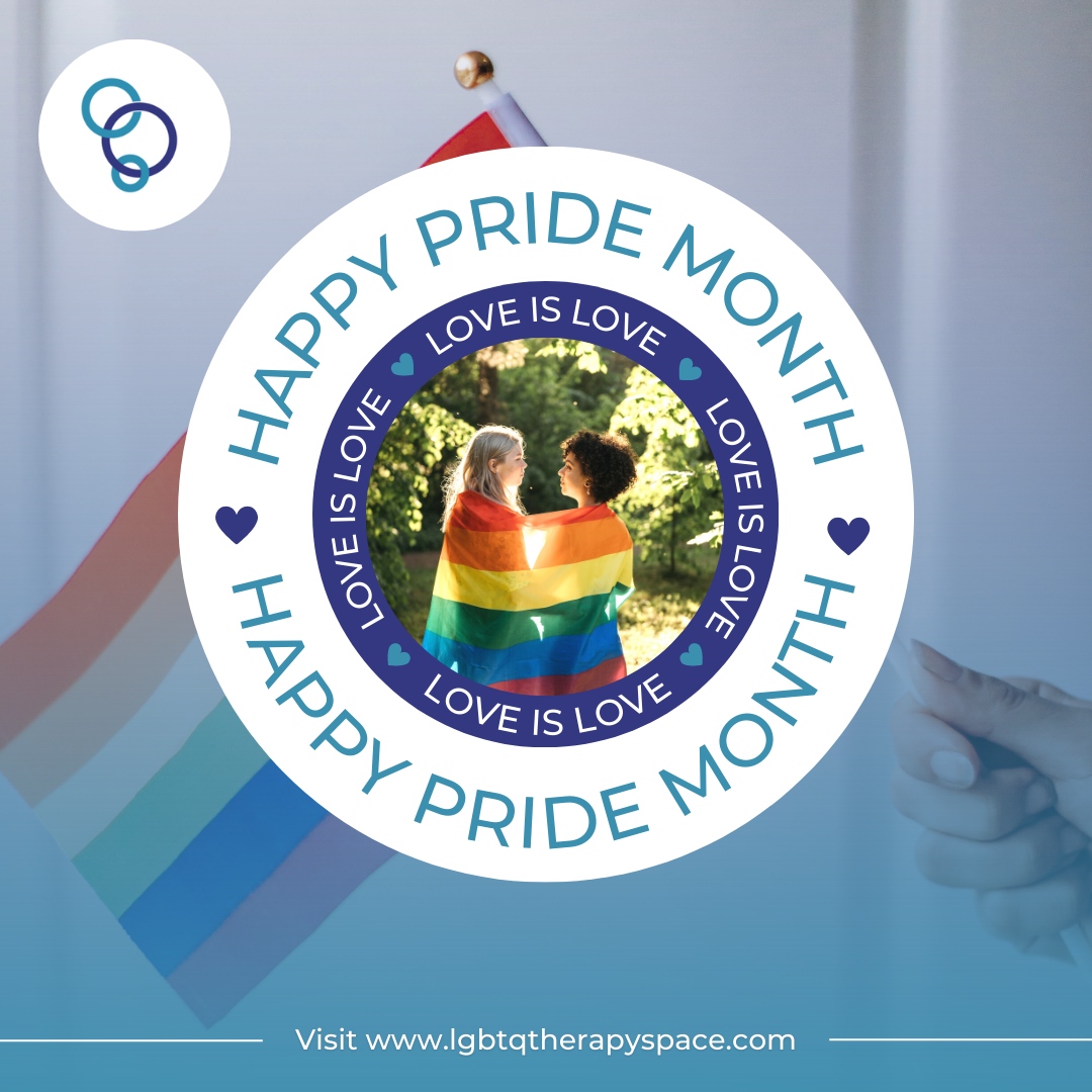 LGBTQTherapySp's tweet photo. Happy Pride Month! Pride is more important than ever this year. 
The ACLU reported it’s tracking 491 bills restricting LGBTQIA+ rights. All of this has an undeniable direct effect on the mental health of those in our community. 

#Pridemonth #happypride https://t.co/SzuyPZ9BPR