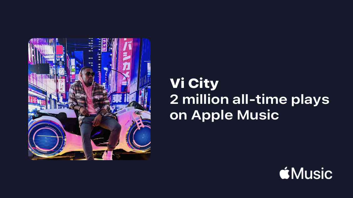 Just passed a new Milestone on <a href="/AppleMusic/">Apple Music</a>. Thanks for listening!
music.lnk.to/bySh1f
