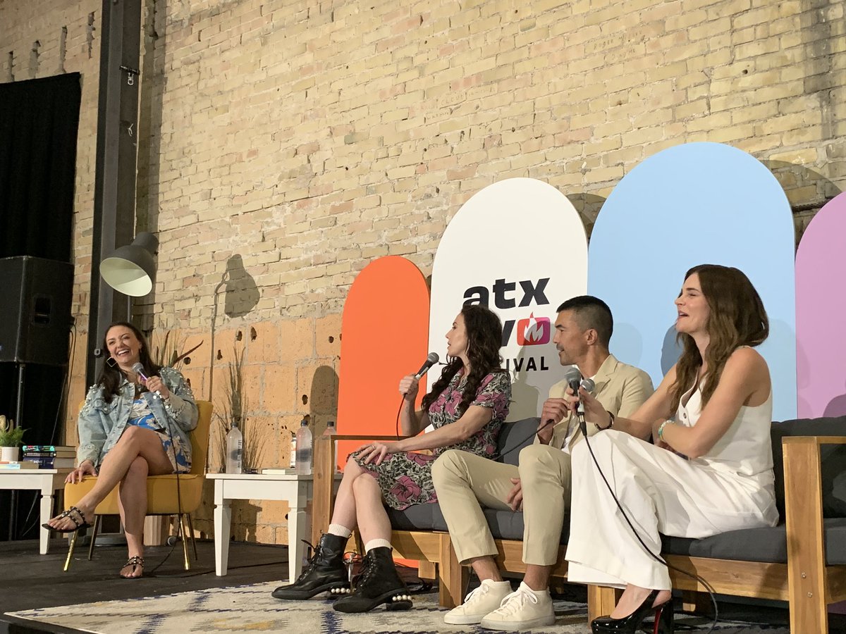 Our @AccusedFOX panel is starting now! Cast members @WhitneyCummings, @betsy_brandt, and @IanAnthonyDale met just now backstage, and we’re excited to hear from them and moderator @emilylongeretta. #ATXTVs12