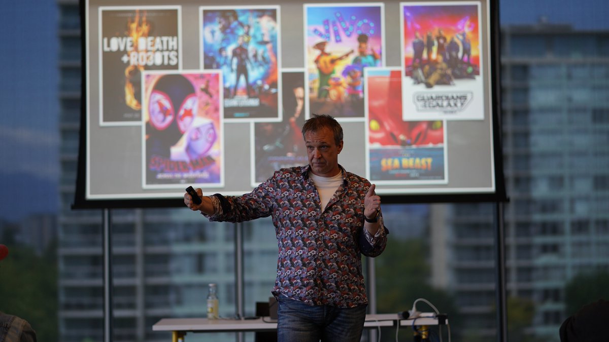 KPUEntArts's tweet photo. 📢 Shoutout to Greg Berridge from Sony Pictures Imageworks! 🎥🌟
We would like to thank Greg Barredge for delivering an incredibly insightful conference to the KPU ENTA students yesterday. 🙌🎉

#KPUArts #KwantlenU #imageworksvfx #ceaglobaledu #kpuentertainmentarts https://t.co/5VfigZUCcB