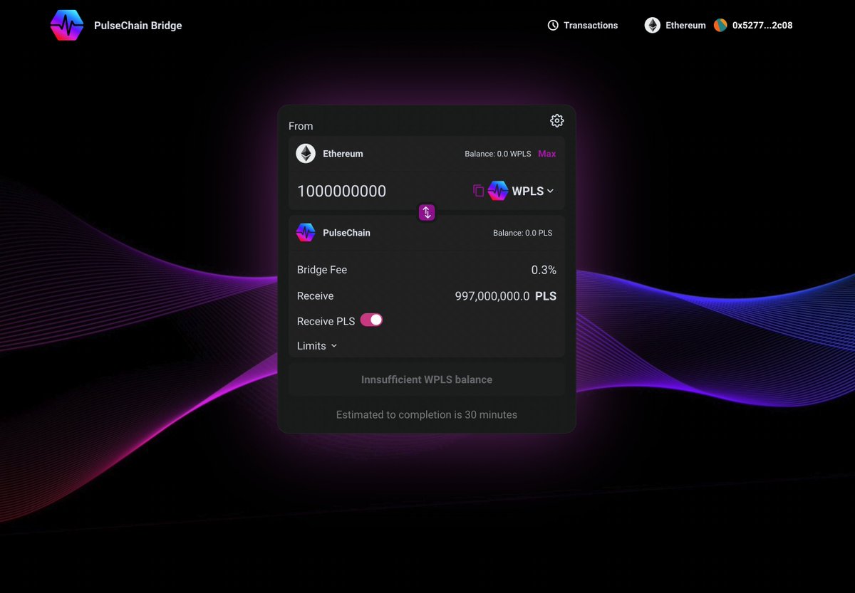 BREAKING NEWS 🚨

The native $PLS bridge is LIVE!  🚀

👉 bridge.pulsechain.com/#/bridge

#PulseChain $PLS #Ethereum