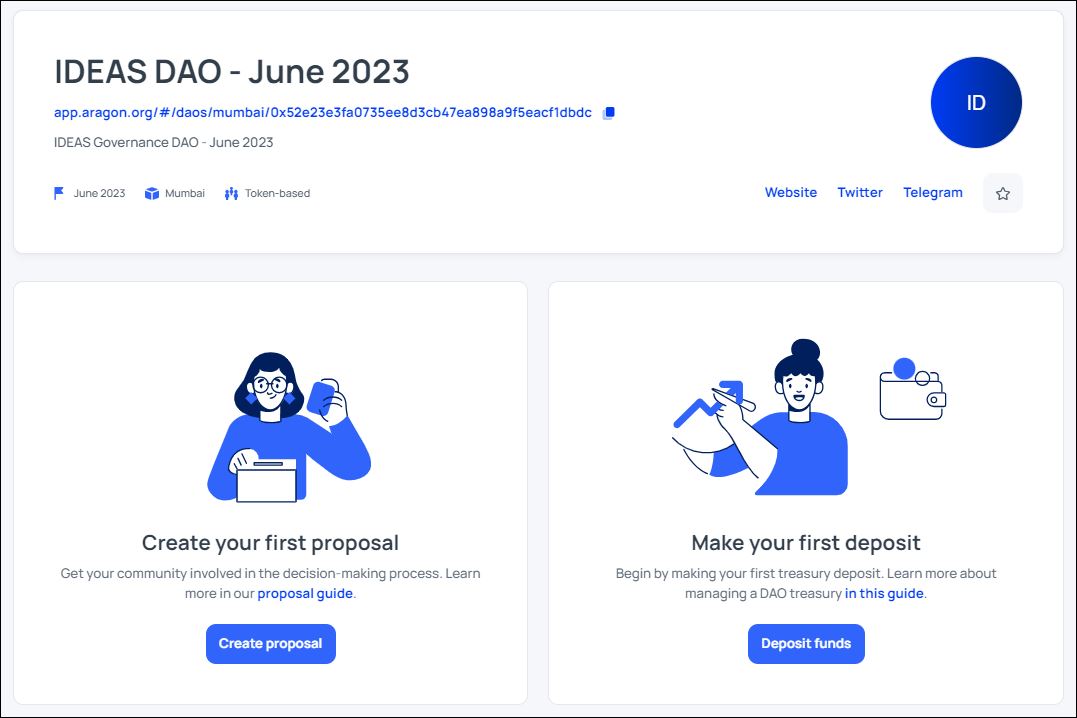 IDEAS_TheToken's tweet image. Dear all,
We are pleased to announce that the IDEAS DAO has been deployed and is now online!

Please find here all the information: 
medium.com/@IDEAS-Token/i…

#IDEAS #IDEAS_Platform #crypto #bitcoin #Bitboy #MEXC #bnb #ethereum #matic #web3 #blockchain #DeFi #DAO