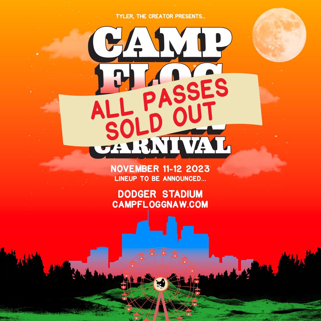 All Camp Flog Gnaw passes for 2023 are completely SOLD OUT! See you in November 🏕️