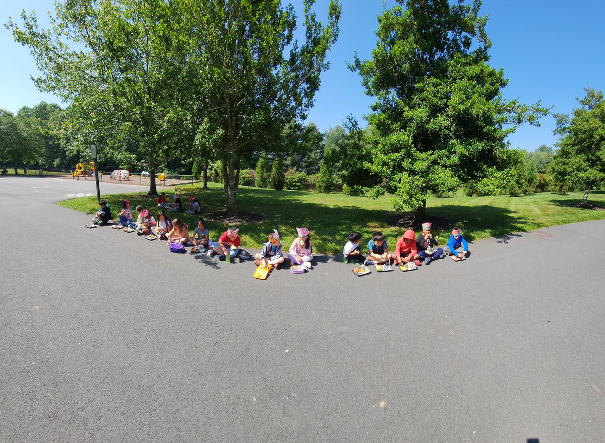Watermelon Day calls for a picnic lunch outside! We had so much fun eating in the sun!