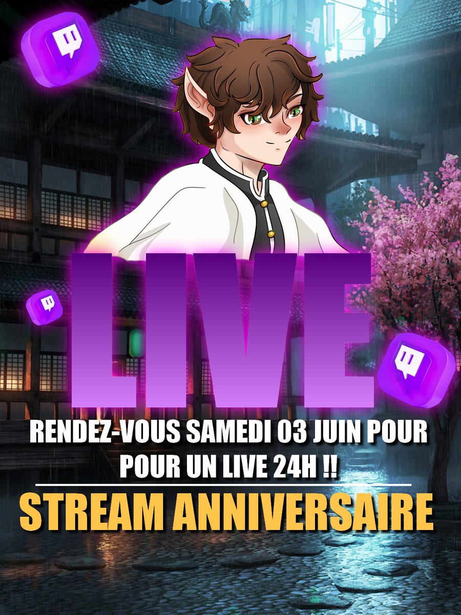 Riloshii's tweet photo. Je vous annonce mon tout premier live 24h ! https://t.co/39DPPWC0sc