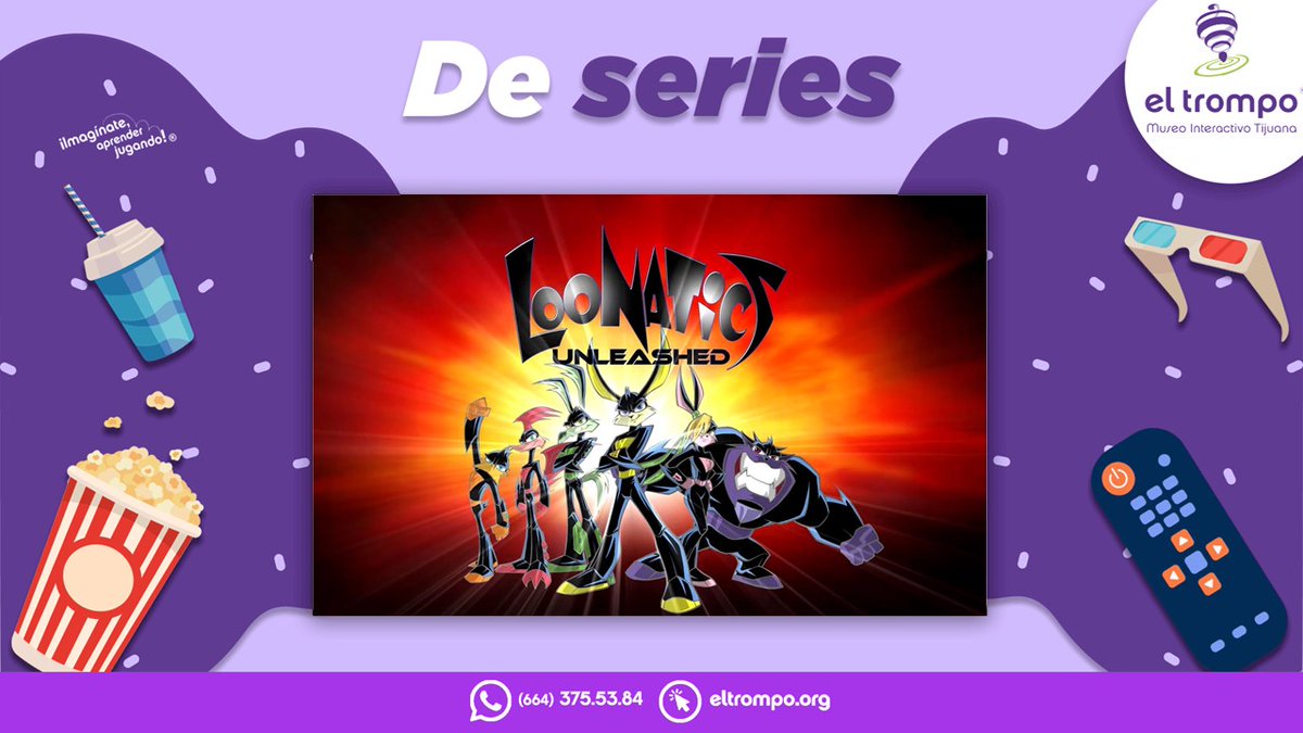 TrompoMuseo's tweet photo. #DeSeries en #ElTrompo con:

LOONATICS UNLEASHED ( 🇺🇸 )
▶: HBO Max

En un futuro lejano la descendencia de los Looney Tunes crean un brillante, poderoso e ingenioso grupo de superhéroes. Cada uno con habilidades muy especiales, producto de una mutación generada por un meteorito. https://t.co/qQUzCtMb8K