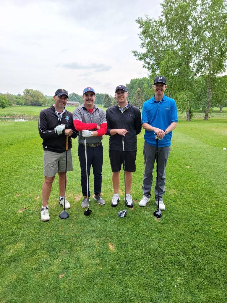 ATC_Marcus's tweet photo. It’s a pleasure to play with good friends at a tournament dedicated to a great man! Darren McClelland was a long time fire fighter in Swift Current and this is the 2nd annual tournament in his honour! #RememberingDarren @TimacAgroCanada https://t.co/rlLkKTs3AR