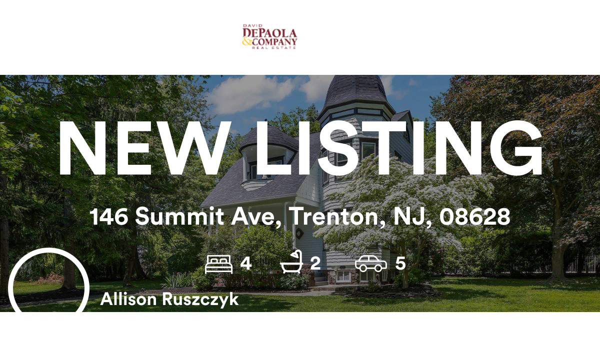 🛌 4 🛀 2 🚘 5
📍 146 Summit Ave, Trenton, NJ, 08628

Our agent’s latest listing on RateMyAgent

rma.reviews/sBWhKCESA4sg

...
#ratemyagent #realestate #David_DePaola_and_Company