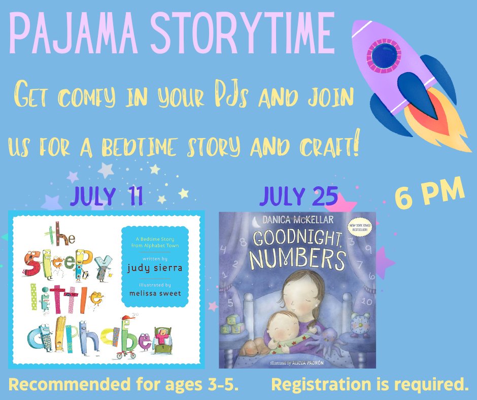 Pajama Storytime! ⭐
Get comfy in your PJs and join us for a story and craft before bedtime!
Tuesday, July 11 &amp; 25 at 6 pm
Recommended for ages 3-5.
To register, please visit our Event Calendar (link in bio).

#pepperellma #storytime #crafts #bedtimestories