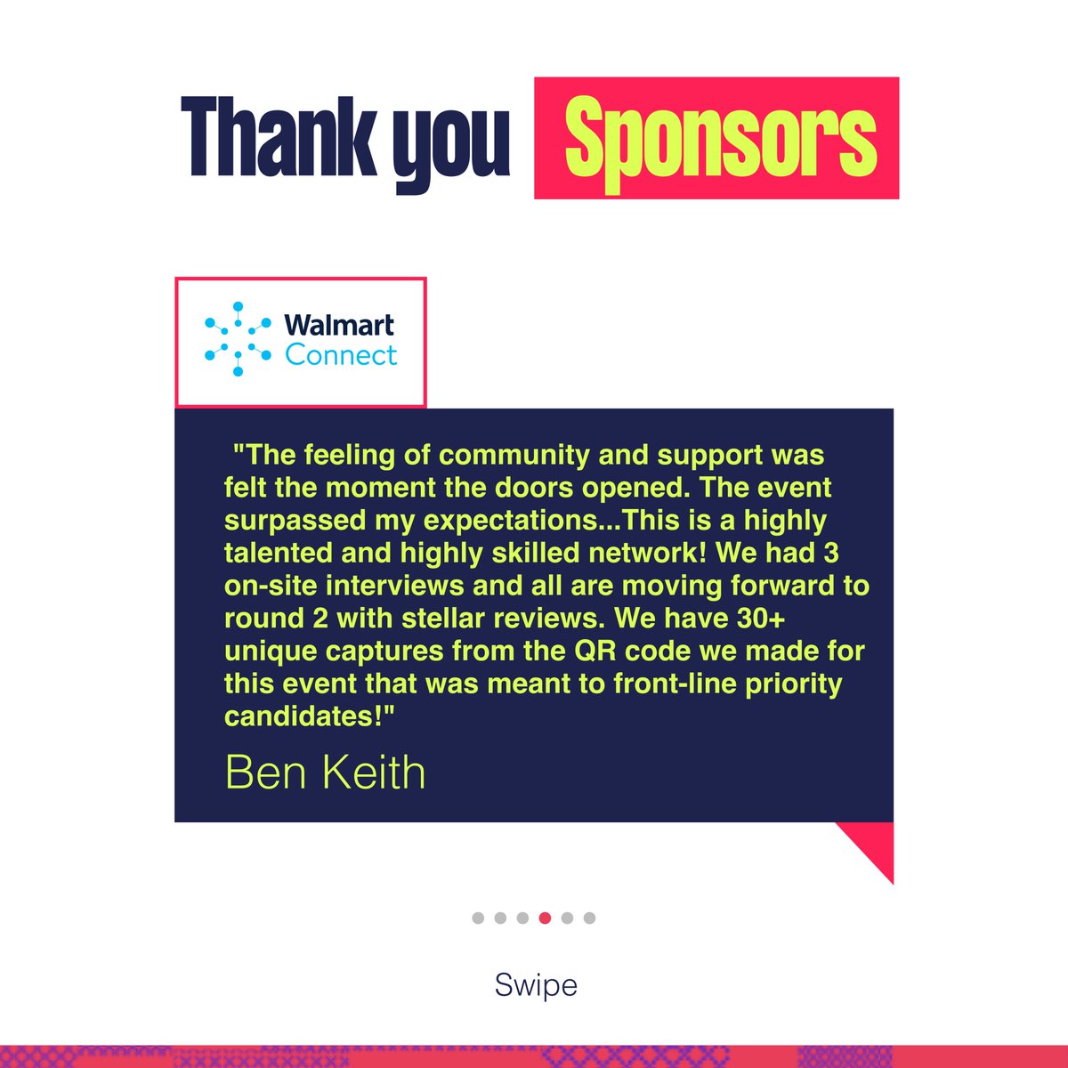 BWTalkTech's tweet photo. To our sponsors - THANK YOU!

Your continued commitment to driving the Roadmap to Billions for Black female founders and professionals in tech has impacted more than 7,500 women over the past 7 years.

#RTB23 #thankYouSponsors https://t.co/BM6VJLRAbR