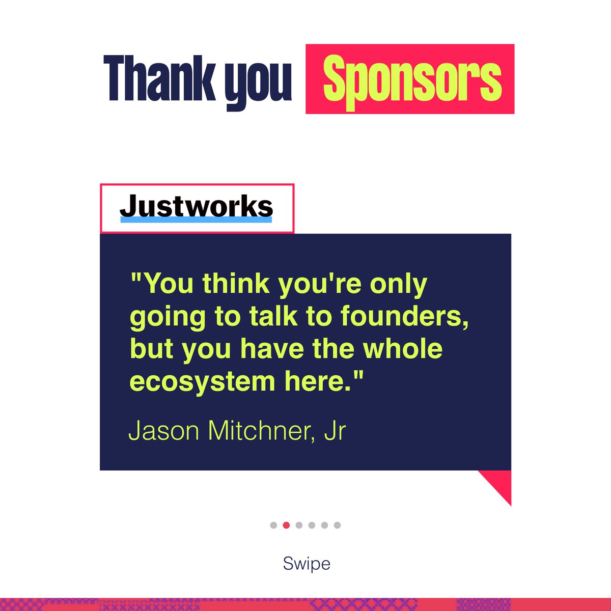 BWTalkTech's tweet photo. To our sponsors - THANK YOU!

Your continued commitment to driving the Roadmap to Billions for Black female founders and professionals in tech has impacted more than 7,500 women over the past 7 years.

#RTB23 #thankYouSponsors https://t.co/BM6VJLRAbR