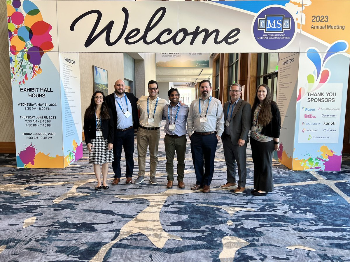 Our MS physicians and past &amp; future (PGY2 Avi Kolli 😉) fellows at the Consortium of Multiple Sclerosis Centers, 2023 in Aurora, Colorado!
#CMSC2023 #CMSC #MS #MultipleSclerosis
