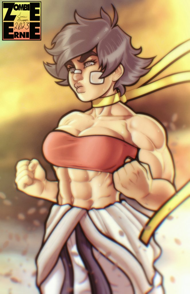 まこと(ストリートファイター) 「Street Fighter postan because SF6 is out」|ZombieErnieのイラスト