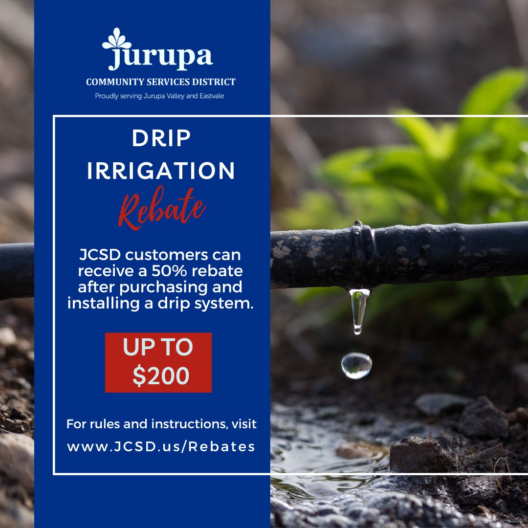 Jurupa Community Services District on Twitter "Save money and water! 💧