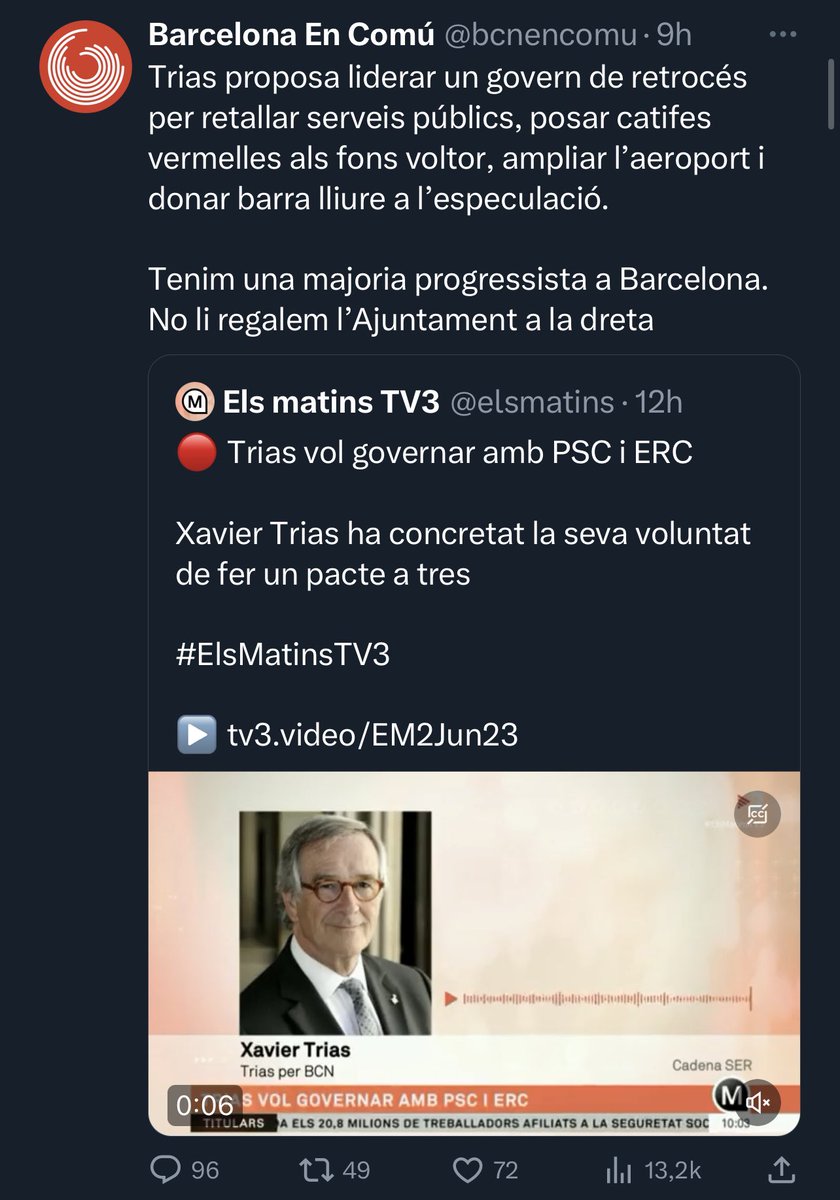 cmarquezdaniel's tweet photo. Ni idea de com acabarà tot i que Trias ho té bé, però el #pressingERC és realment gordíssim.
El #pressingCUP de meitat de ‘procés’ va naufragar. Veurem ara. https://t.co/iClHTQm7uI