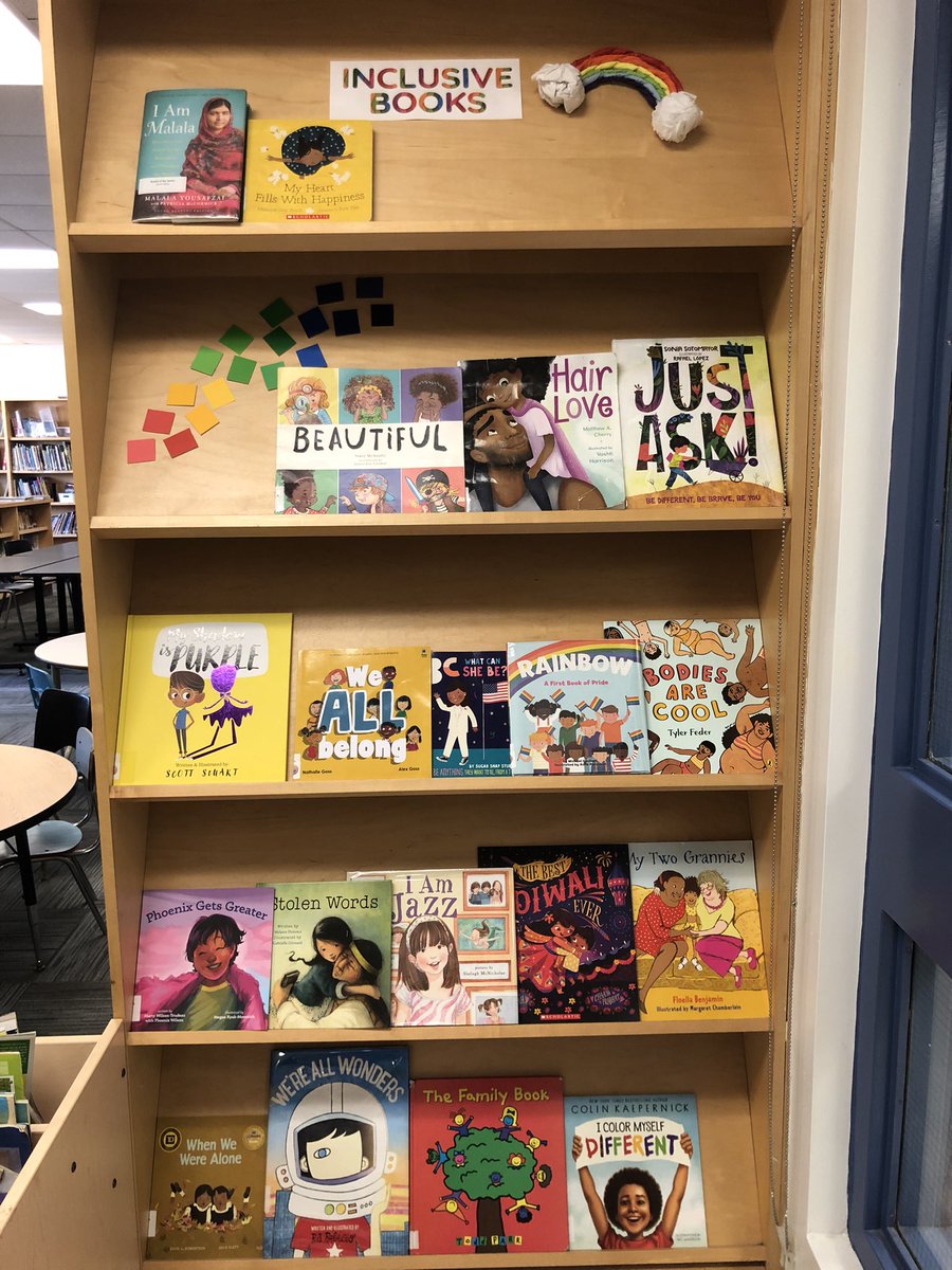 🌈 Happy Pride 🌈 our equity club used our fundraising donations to purchase 7 new inclusive books for our library-and we sought out others the school already owned and made a display to showcase them!! <a href="/TLDSB/">TLDSB</a> <a href="/HuntsvillePS/">Huntsville PS</a> <a href="/muskokapride/">Muskoka Pride</a> <a href="/TLDSBEquity/">TLDSB Equity & Inclusion Task Force</a>