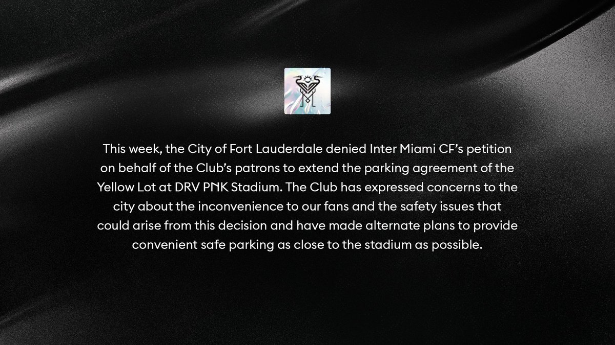 Updated parking plans for Saturday's match vs DC United are now available: intermiamicf.co/ParkingUpdates…