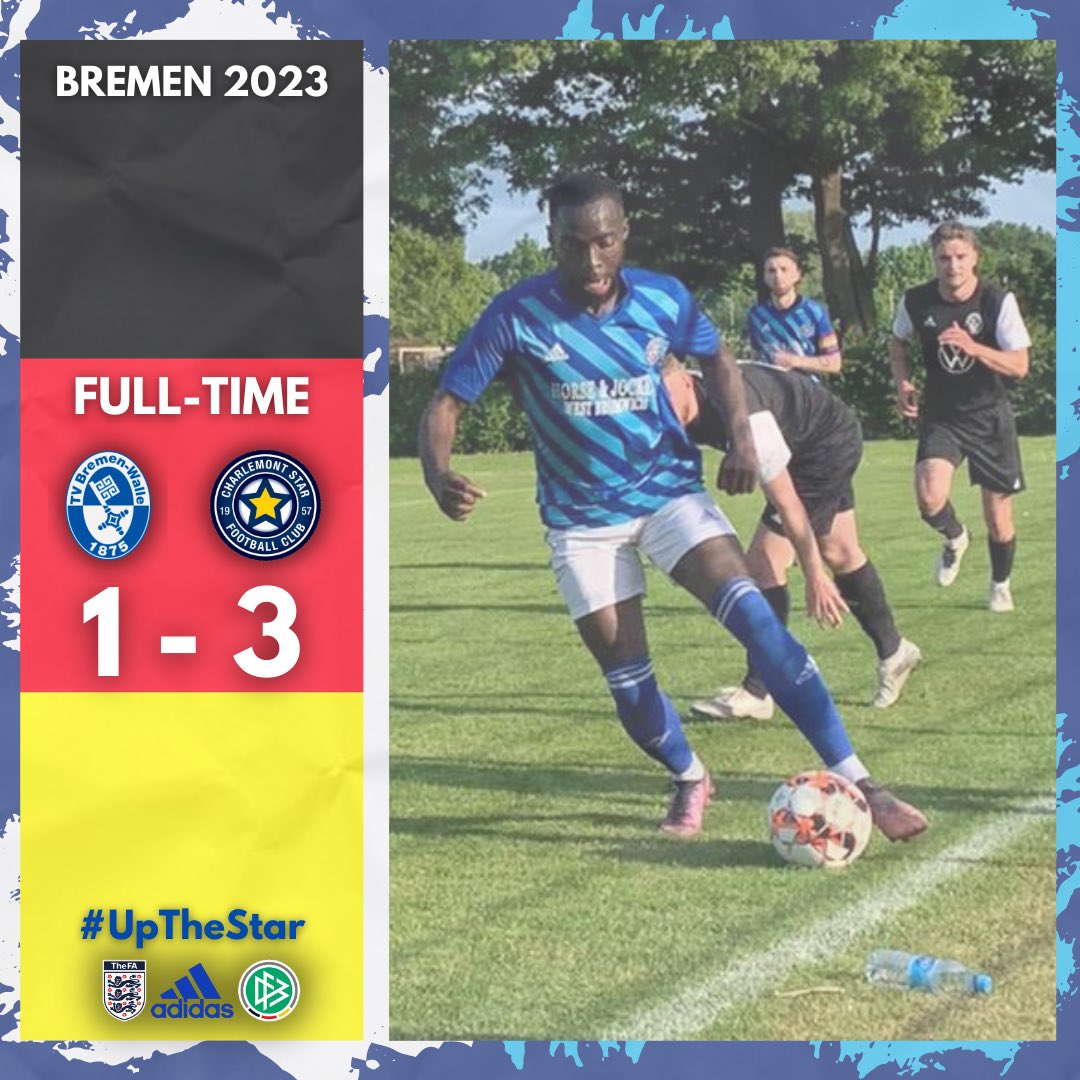 CharlemontStar's tweet photo. 𝐖𝐄’𝐌 𝐓𝐇𝐄 𝐒𝐓𝐀𝐑 𝐀𝐘 𝐖𝐄! ⭐️

What a performance from all the lads as we beat TV Bremen-Walle 1875 e. V. for first time under Tom Taylor 🙌 https://t.co/tQQT8EWXch