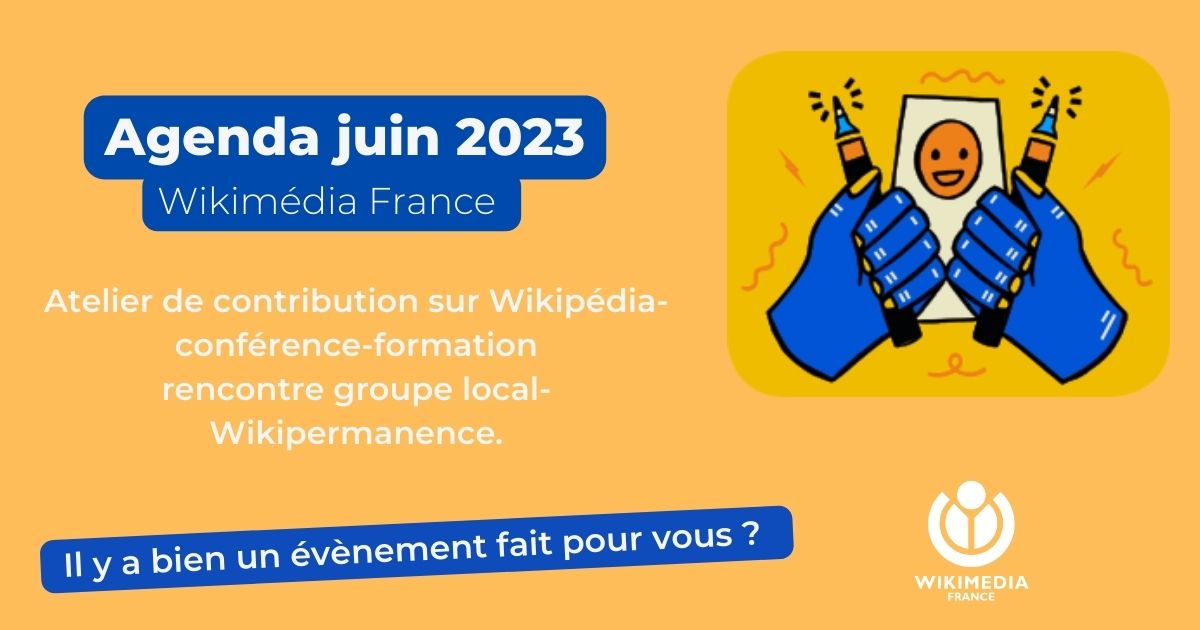 Wikimedia_Fr's tweet photo. Des rencontres, des conférences, des formations @Wikipedia_fr @wikidata, des ateliers pour les journées européennes de l'archéologie, des Wikipermanences en France, il y a bien un évènement fait pour vous au mois de Juin ? #WMFrAgenda #Wikipedia #WMFr
➡️https://t.co/5kEMqdDuoG https://t.co/B3xDrVLN0U