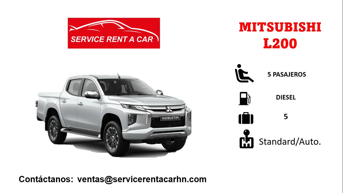 RentHn's tweet photo. Mitsubishi L200 4x4
Haz tu reservaciones:
📷(504) 9929-0272 / (504) 9783-2025
📷ventas@servicerentacarhn.com
#mitsubishil200 #aeropuertointernacional #internacional #rentacars #Honduras #alquilerdecarros #rentadoradecarros #servicecar #servicerentacar #rentacar https://t.co/SEzzQ55xcQ