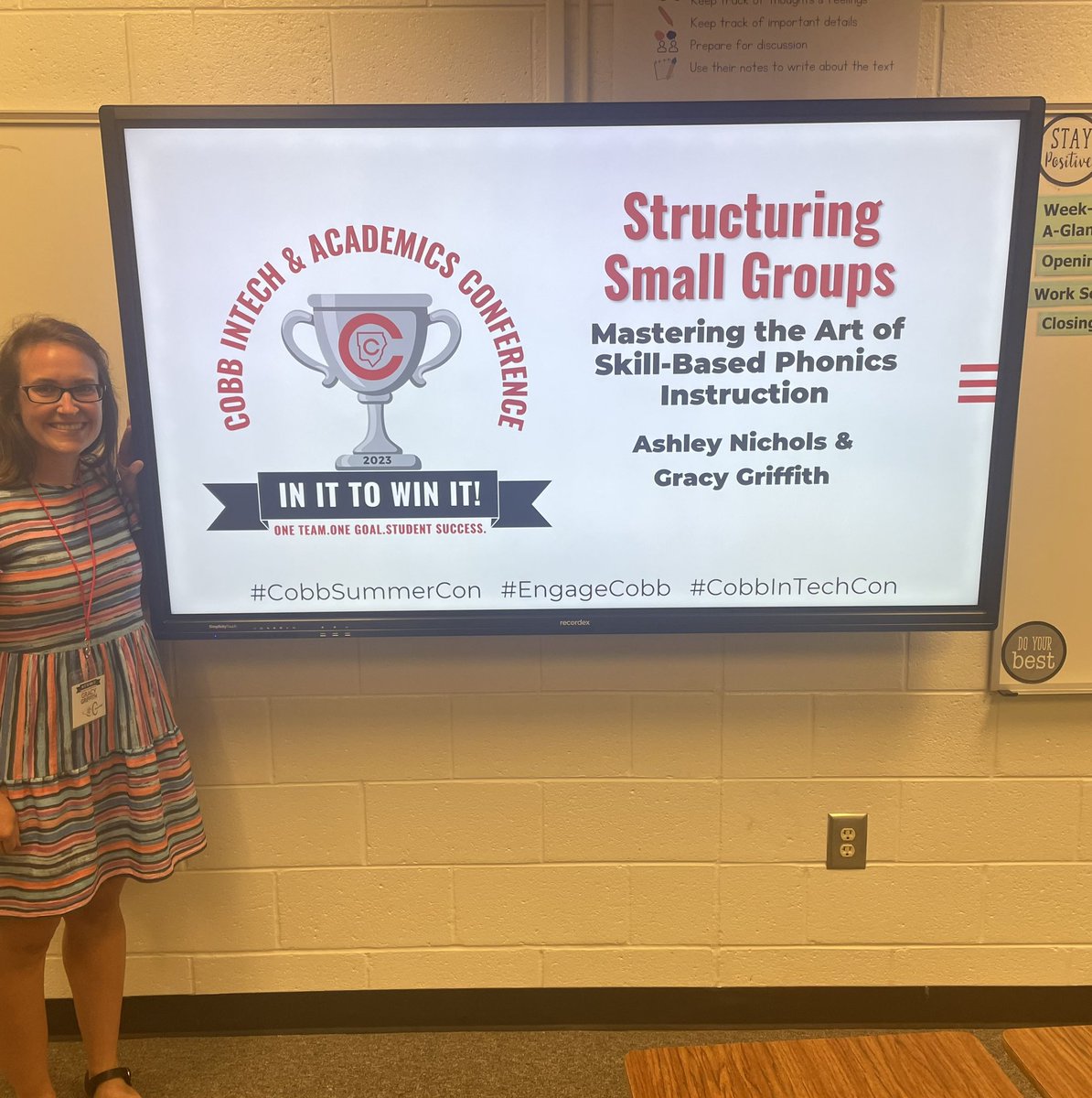 GracyGriffith's tweet image. Excited and honored to have been part of the #CobbSummerCon today! Hoping our attendees walked away with useful information for implementing structured literacy in small groups to make powerful literacy impacts with our Cobb kids! #cobbearlylearning