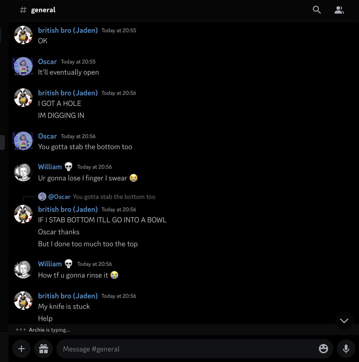 orangex733's tweet photo. dont let seniors discord around knives 🧵 https://t.co/SUplfOYkts