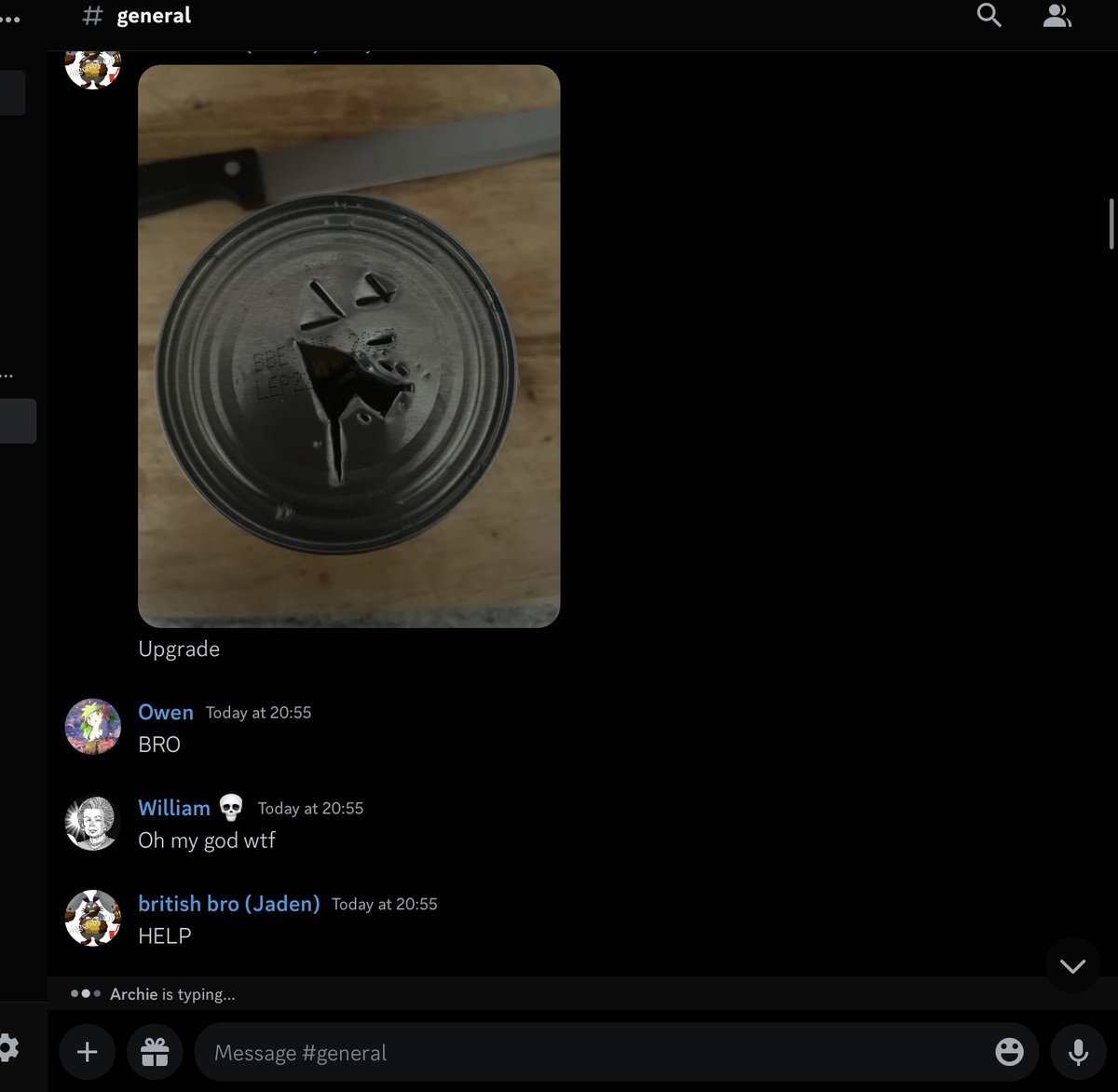 orangex733's tweet photo. dont let seniors discord around knives 🧵 https://t.co/SUplfOYkts