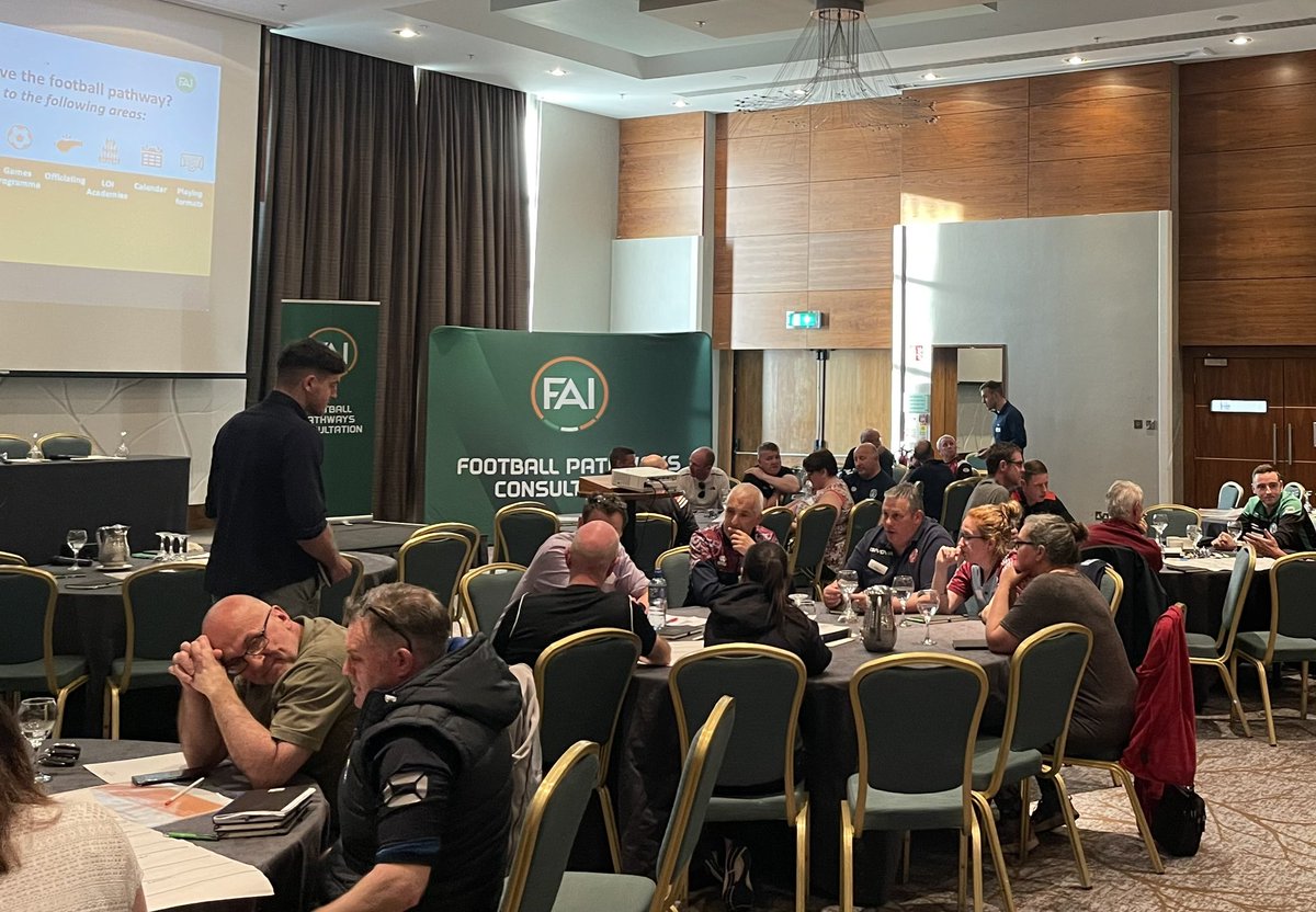 MCanhamFootball's tweet photo. A good week in Sligo and Dundalk. 13/18 workshops delivered. Wexford, Waterford and Carlow next week for more views and opinions on Irish Football. Online county workshops to be announced shortly and please fill out the digital survey https://t.co/kLcGbKu3Zs
#footballpathways https://t.co/ha81fj11Ki