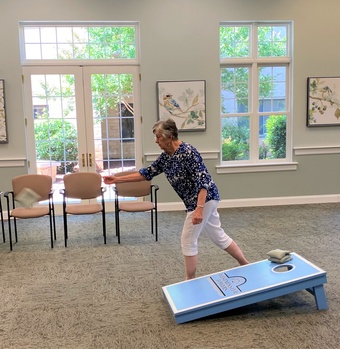 A little afternoon cornhole.