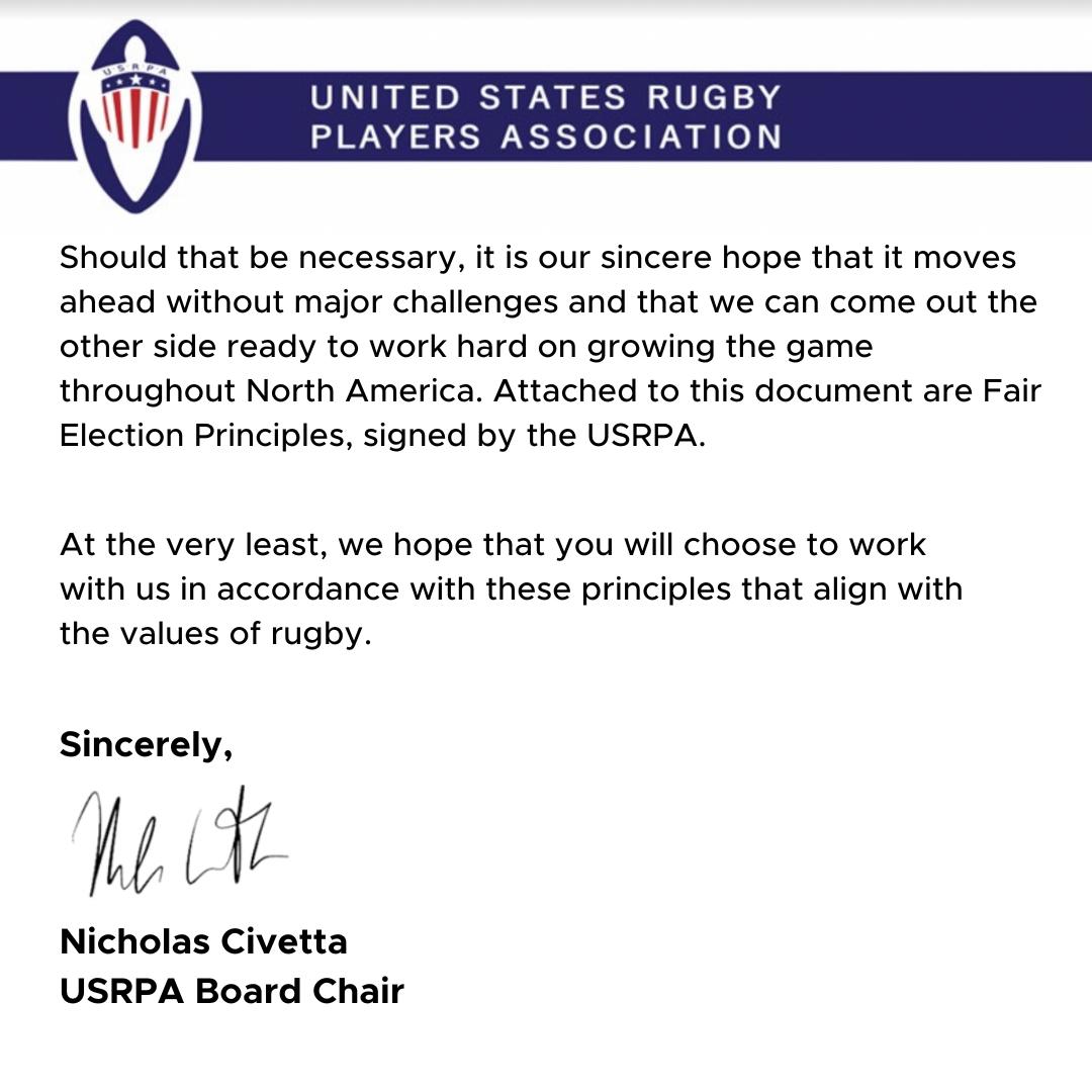 MLR_Players's tweet photo. Letter to @usmlr from @USARugbyPlayers https://t.co/wkykk767iS