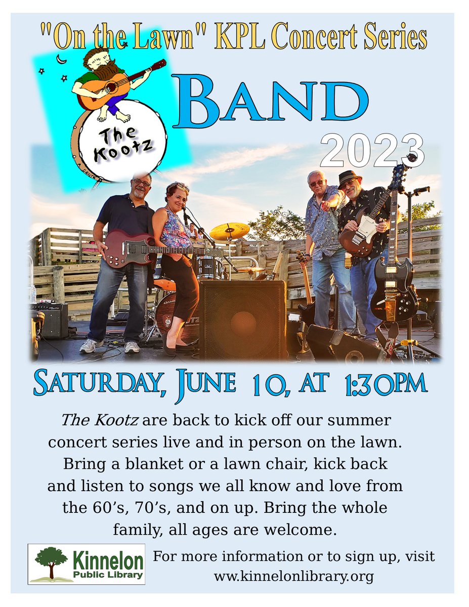 KinnelonLibrary's tweet image. Live music @ the library- Sat-June 10-1:30-3pm🎶 - mailchi.mp/kinnelonlibrar…