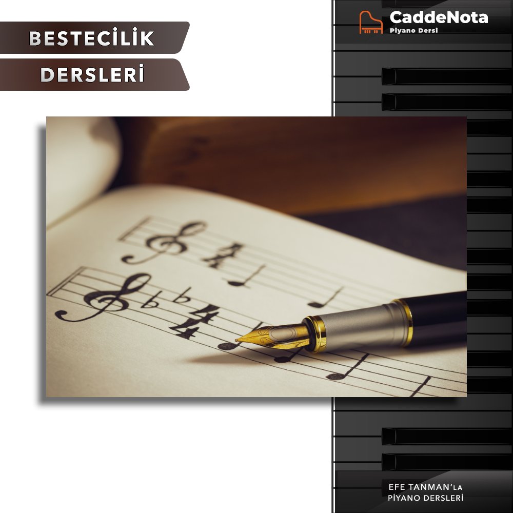 🎶
Sezgisel Müzik yazmanın ötesine geçmek için gereken tüm teorik derslerle birlikte Bestecilik üzerine özel eğitim programı👍
🎶 ​
#piyano #piano #piyanist #pianist  #efetanman #caddenota #composer #bestecilik #musicwriter #itümiam #konservatuvar  #miam