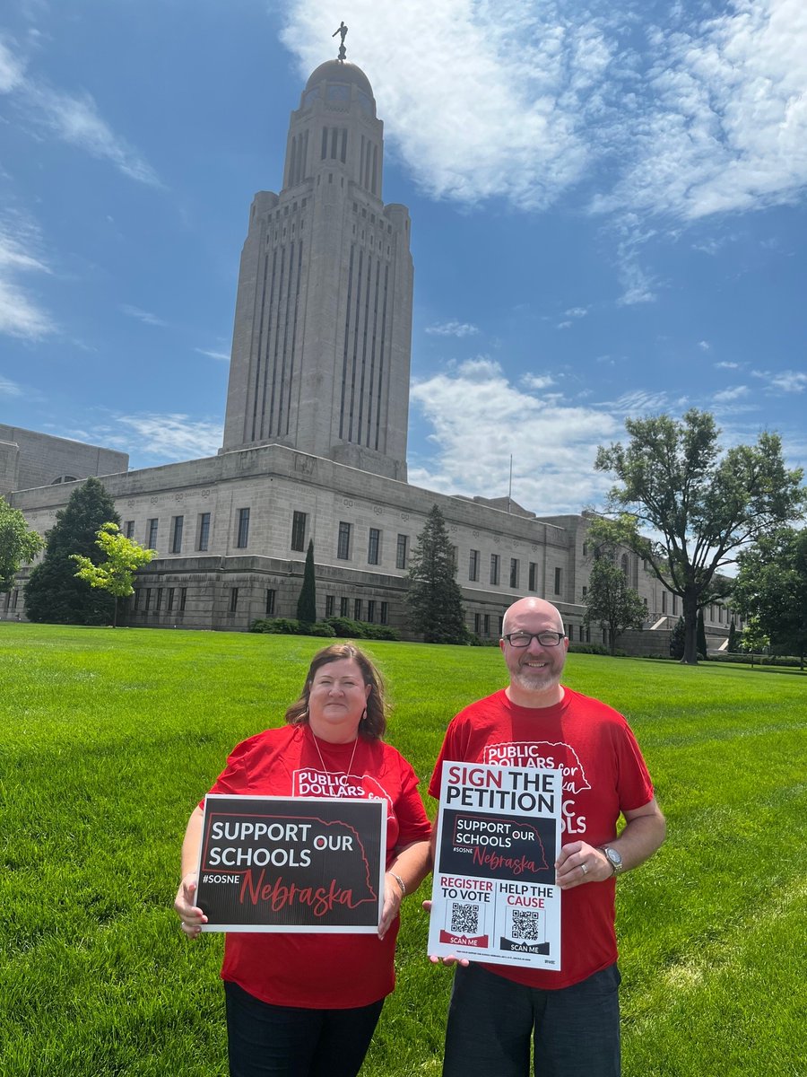 SOSNebraska's tweet image. We’re organizing to gather 90K signatures in the next 90 days so the overturn of LB753 can be on the ballot. Please sign up to help us gather signatures from your friends and family – whether you can collect 5 or 50, every single one matters! Sign up at👉 supportourschoolsnebraska.org