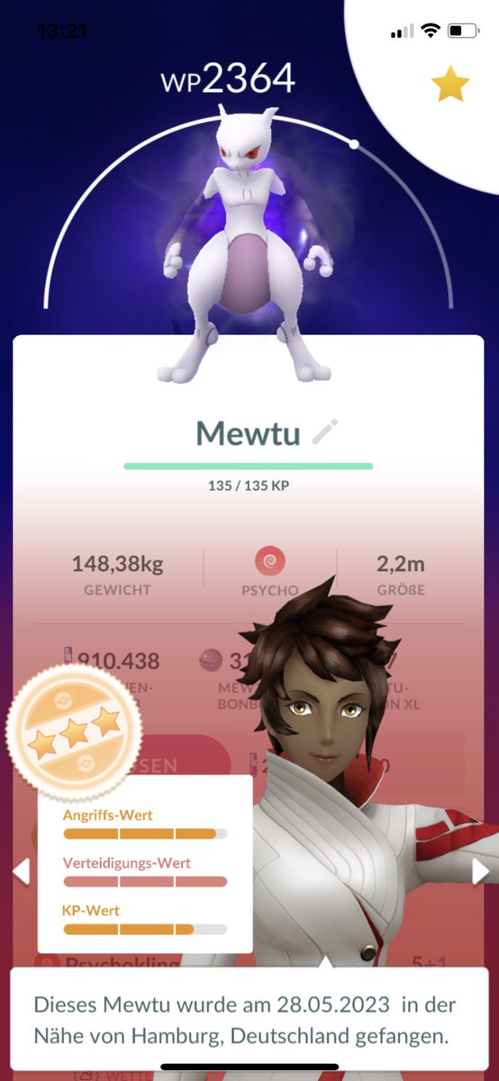 XYukitaroX's tweet photo. Aus dem Event habe ich 12 Crypto Mewtu gefangen und davon ein gutes und shiny bekommen. (Etwas schade, man kann Frustration nicht vergessen, neue Attacke beizubringen). 🐱
#ShinyShadowMewtwo #ShadowRaids
#PokemonGO #PokemonGOApp https://t.co/oXG7pjRy5p